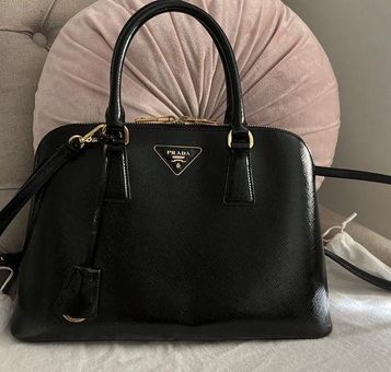 Prada Promenade Small Saffiano Patent Leather Shoulder Bag