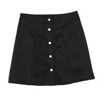 H&M Gray A-Line Skirt