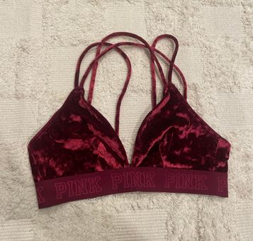 PINK - Victoria's Secret Red Velvet Bralette - $15 (66% Off Retail) - From  Paola