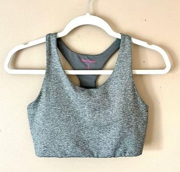 Juicy Couture  Heather Gray Padded Racerback Sports Bra Sz S - $19 - From  Darcy