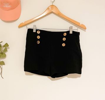 High Waisted Black Shorts