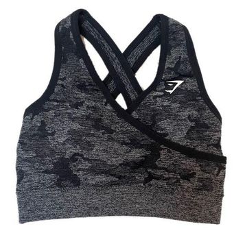 Gymshark Black Camo Sports Bra Small - $19 - From Leslie