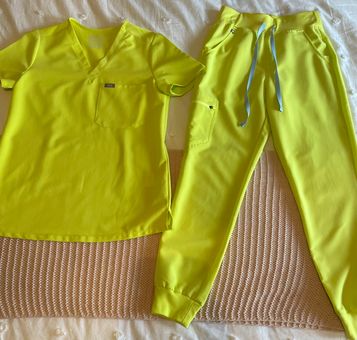Figs, Intimates & Sleepwear, Figs Performance Underscrub Sports Bra Neon  Yellow