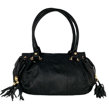 Leather Purse with Tassels