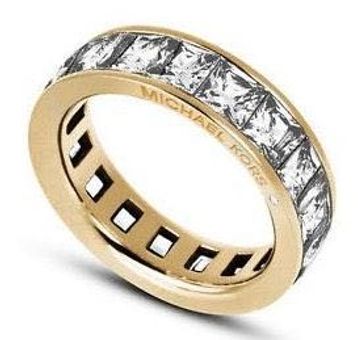 Michael Kors Crystal Baguette Gold Ring - $30 (76% Off Retail) - From Alexa