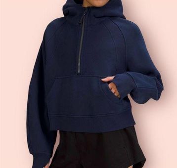 Blue Lululemon oversized Half zip Scuba