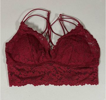 Victoria's Secret, Intimates & Sleepwear, Victorias Secret Burgundy Lace  Bra