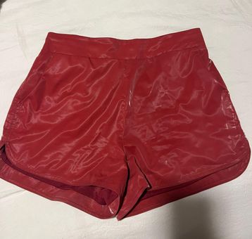 Red Shiny Shorts Size M - $40 (38% Off Retail) - From Madeline