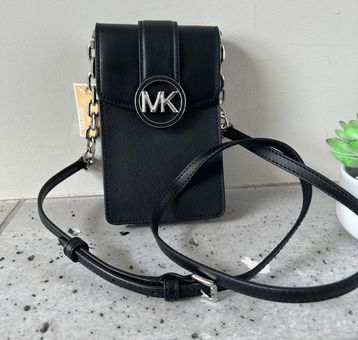 Michael Kors NWT Carmen Small Faux Leather Phone Crossbody Bag Silver - $99  (71% Off Retail) New With Tags - From Adriana