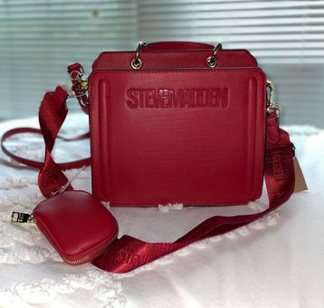 Steve Madden NWT Bevelyn Bag Crossbody Purse Red - $75 (14