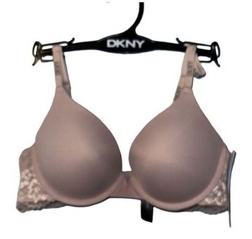 DKNY Underwire Taupe Lace Back Logo Bra, 34B Size undefined - $27 New With  Tags - From Michelle