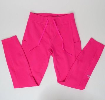 Alo Yoga Checkpoint High Waist Pocket 7/8 Leggings Hot Pink - Size Small