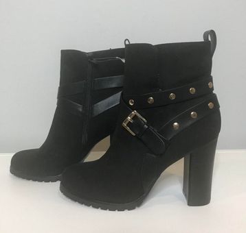 apt 9 black booties