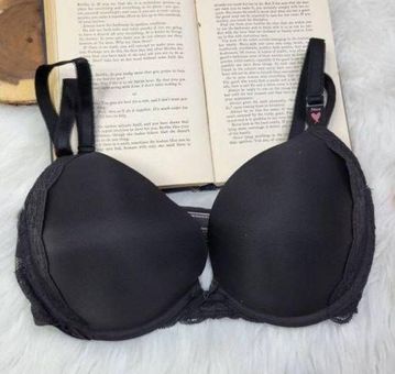 Victoria's Secret Dream Angels Push Up Bra, Padded, Plunge Neckline, Bras  for Women, Black (34B) at  Women's Clothing store