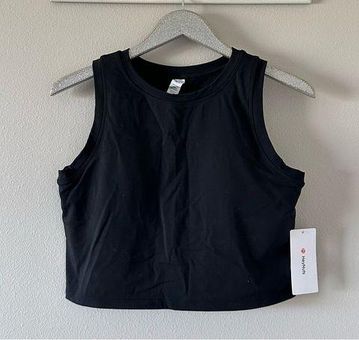 HeyNuts Black Wherever Crop Top with Built In Bra NEW Size XL