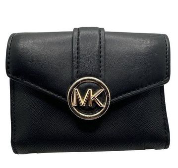 Michael Kors Carmen Medium Logo Black Wallet - $61 - From Lolas