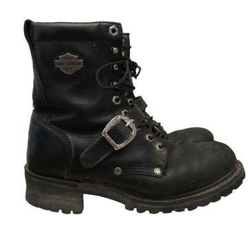 Harley-Davidson Men's Faded Glory Motorcycle Boot BLACK 