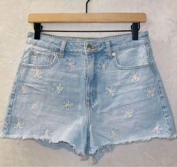 American Eagle Flower Denim Shorts for Women