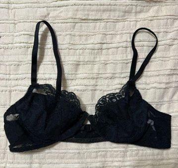 Dior, Intimates & Sleepwear, Christian Dior Vintage Black With Lace Bra  34a