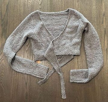 Skims + Cozy Knit Wrap Top