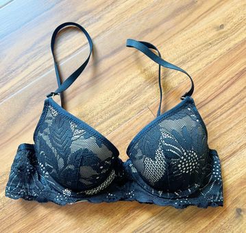 Aerie Black & Tan Lace Padded Bra Size 32 B - $25 - From Patrice