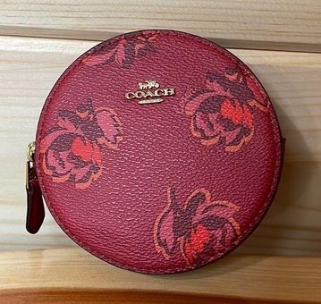 Coach, Bags, Coach Red Floral Wristlet Nwt