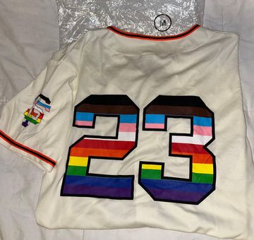 Shirts, Sf Giants Rainbow Pride Baseball Jersey Size Medium