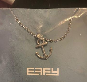 Effy Seaside Sterling Silver & 18K Gold Diamond Anchor Pendant, 0.04 T –  effyjewelry.com