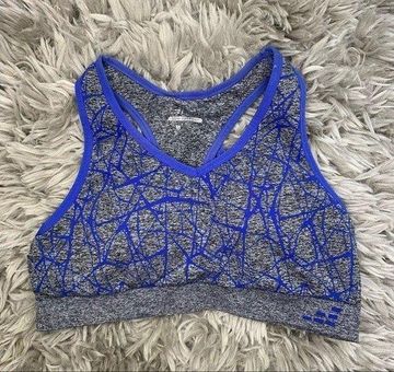 Bcg blue & gray padded sports bra women's size medium - $14 - From Iriana