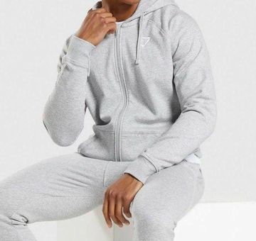 Gymshark Essential Oversized Zip Up Hoodie Gray Size XL - $40 (20% Off  Retail) - From audrey