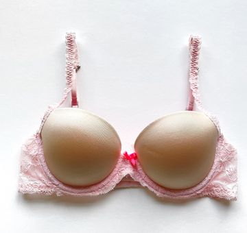 Flirty and Feminine Pink Push Up Bra