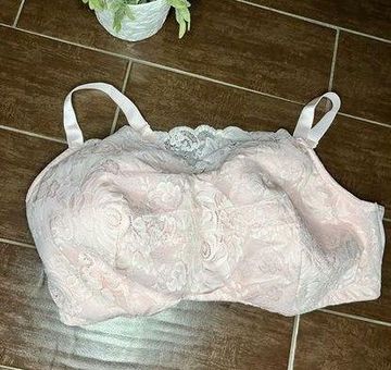 Comfort Choice pink lace cami bra sz 52 G - $32 - From Blue