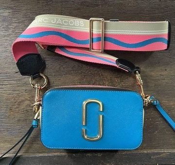 Marc Jacobs Pink And Blue Snapshot Bag