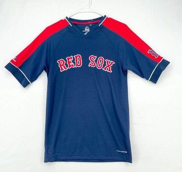Majestic, Other, Red And Navy Red Sox Baseball Jersey
