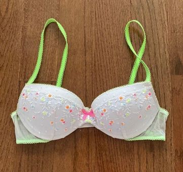 Embroidered Push Up Bra