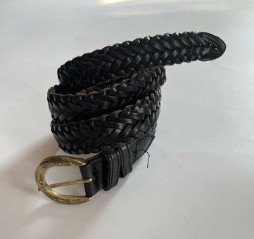 Vintage Braided Leather Belt