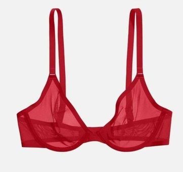 NWT CUUP 'The Plunge' Mesh Bra in Cerise Size undefined - $50 New With Tags  - From Keahida