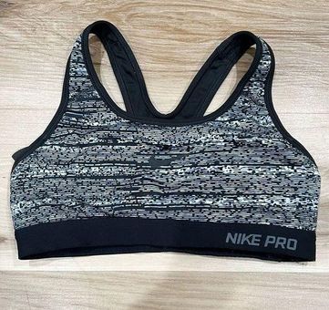 Nike Pro Black and White Dri Fit Sports Bra Women's Small - $18 - From  Alyssa