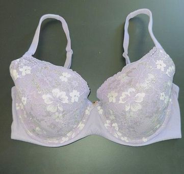 Victoria's Secret Purple Lace Body by Victoria Lined Denim Bra size 34DDD -  $17 - From Autumn