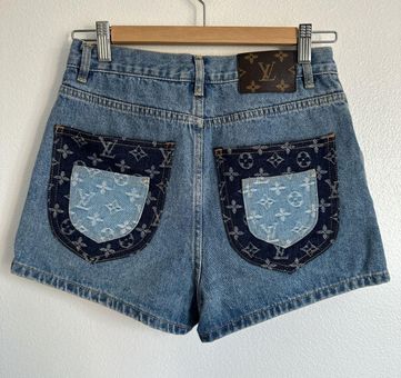 Louis Vuitton Denim Monogram Skirt Louis Vuitton | The Luxury Closet