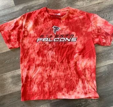 NFL Atlanta Falcons Bleached Tie Dye Vintage T-shirt Red Size XL - $35 -  From Madison