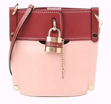 Chloé Auth Chloe Brand NWT Fallow Pink Bi-Color Aby Bucket Bag