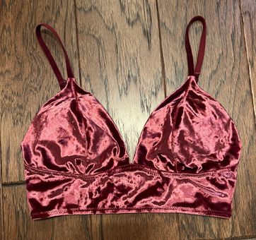 Target Velvet Bralette Red - $11 (45% Off Retail) - From Sam