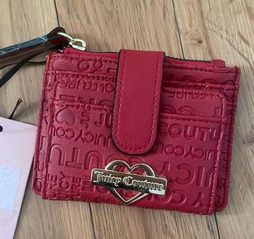 Coach Outlet Wristlet Wallet Brown Red Strap Great Graduation or