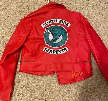 Hot Riverdale Leather Serpent Jacket Red (10% Off Retail) - From Ella