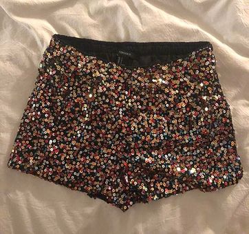 Forever 21 multicolor sequin shorts Multiple 12 50 Off Retail