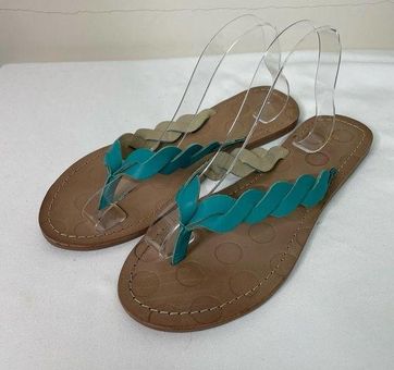 Seize Braids Strap Sandals - Green