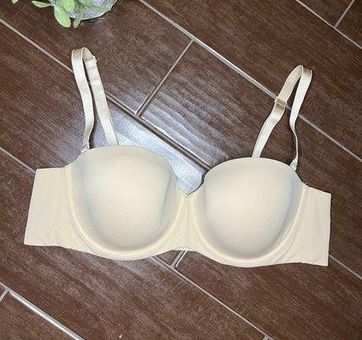 Cacique nude light weight multi way strapless bra sz 44B - $30