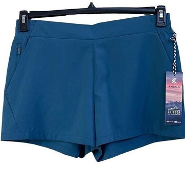 Kyodan X-Large Activewear Shorts Flat Front Pockets Moisture Wicking Blue  New Size XL - $30 New With Tags - From Lori