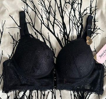 Juicy Couture Black Lace Bra  Juicy couture, Black lace bra, Lace bra